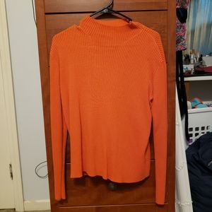 Orange Mock turtleneck l